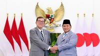 Presiden Prabowo Subianto membeberkan sejumlah program prioritas pemerintahannya selama lima tahun mendatang saat bertemu Perdana Menteri (PM) Jepang Shigeru Ishiba di Istana Bogor Jawa Barat, Sabtu (11/1/2025).