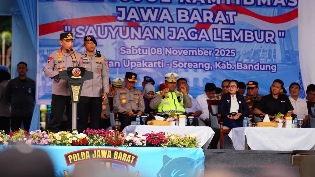 Kapolri Resmikan Ojol Kamtibmas di Jabar