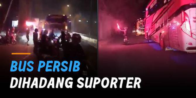 VIDEO: Bus Persib Dihadang Suporter, Kecewa Hasil Imbang 3 Laga Beruntun