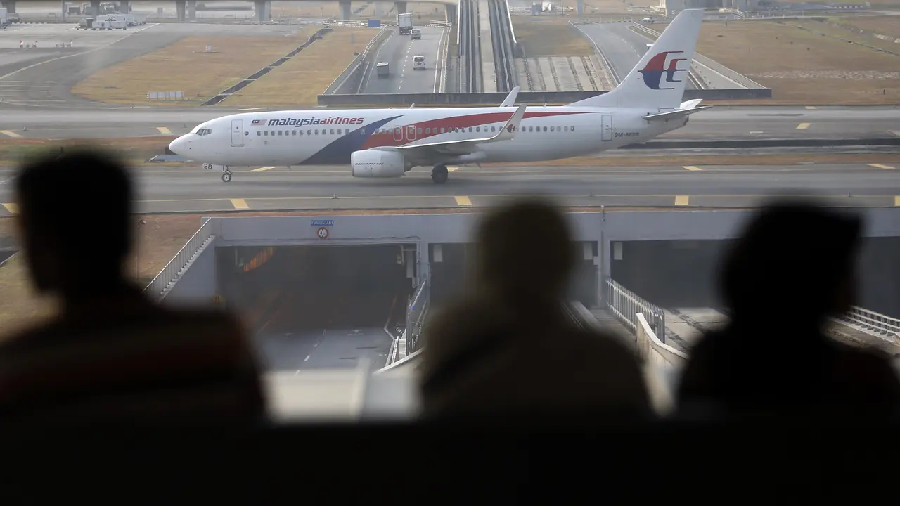 Pesawat Malaysia Airlines di Kuala Lumpur
