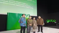 Konferensi pers peluncuran riset LPEM UI: Dampak Ekonomi Ekosistem GoTo pada Perekonomian Nasional 2022, Rabu, (29/3/2023). (Foto: Liputan6.com/Elga N)