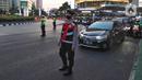 Buka tutup untuk merekayasa arus lalu lintas agar tidak terjadi kemacetan di sepanjang jalan-jalan protokol. (Liputan6.com/Angga Yuniar)