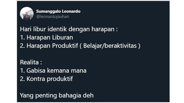 Harapan dan Realita Saat Hari Libur Ala Netizen Ini Benar Adanya, Pernah Ngalamin?