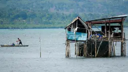 Pemindahan diminta karena lokasi pemukiman warga akan dibangun kawasan industri Rempang Eco City. (Bay Ismoyo/AFP)