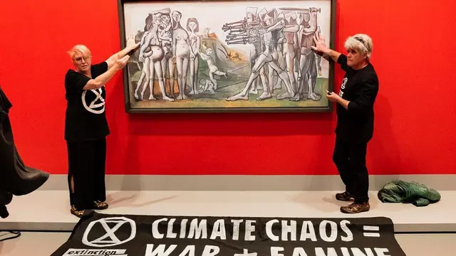 Protes Krisis Iklim, 2 Aktivis Lingkungan Lem Tangan ke Lukisan Picasso di Australia