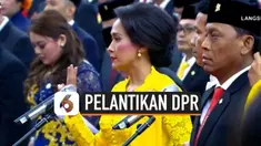 Ratusan anggota DPR RI perioe 2019-2024 resmi dilantik di gedung DPR hari ini. Sumpah jabatan dipimpin Ketua Mahkamah Agung dan disaksikan Presiden Jokowi.