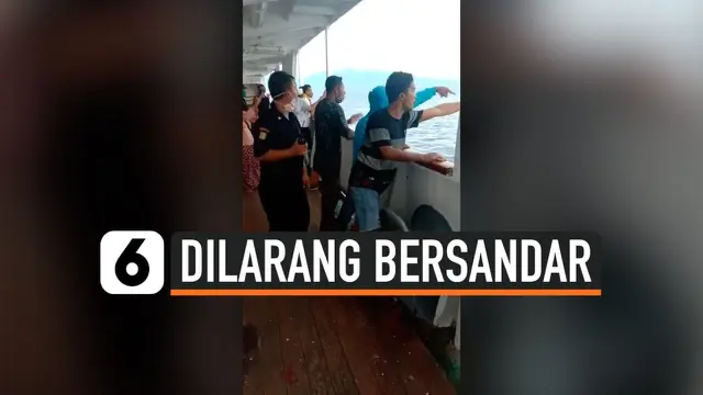 VIDEO: Viral, KM Lambelu Dilarang Bersandar di Maumere karena Corona
