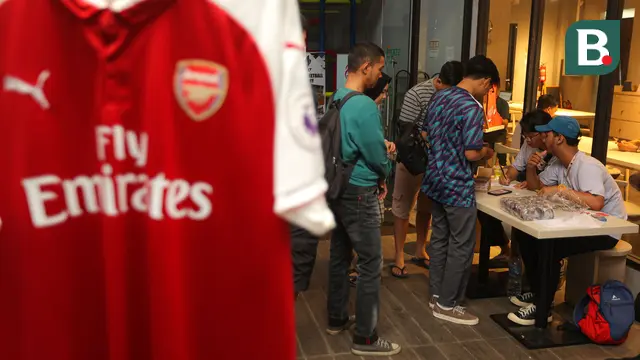 Foto: Banjir Senyum Fans Arsenal saat the Gunners Bantai Crystal Palace pada Acara Roaring Night sekaligus Gahering Nasional AIS