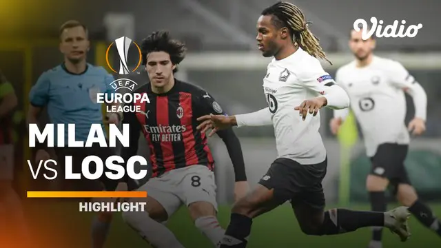 VIDEO: Highlights Liga Europa, AC Milan Takluk 0-3 dari Lille