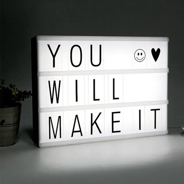 Light Box Message Board Customizable