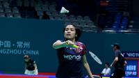 Pebulu tangkis tunggal putri Indonesia Gregoria Mariska Tunjung&nbsp;lolos&nbsp;ke perempat final China Open 2025.&nbsp;Gregoria menang&nbsp;atas Lin Hsiang Ti dari Chinese Taipei 21-13 dan 21-14 di Olympic Sports Center Gymnasium, Changzhou, Kamis (24/7).&nbsp;(foto: PBSI)