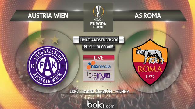 Liga Europa_Austria Wien Vs AS Roma (Bola.com/Adreanus Titus)