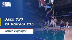 Berita Video Highlights NBA 2019-2020, Utah Jazz Vs Portland Trail Blazers 121-115