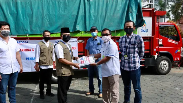 Pertamina dan Hiswana Migas Banyuwangi Donasikan 5 Ton Beras Bagi Warga Terdampak Covid-19