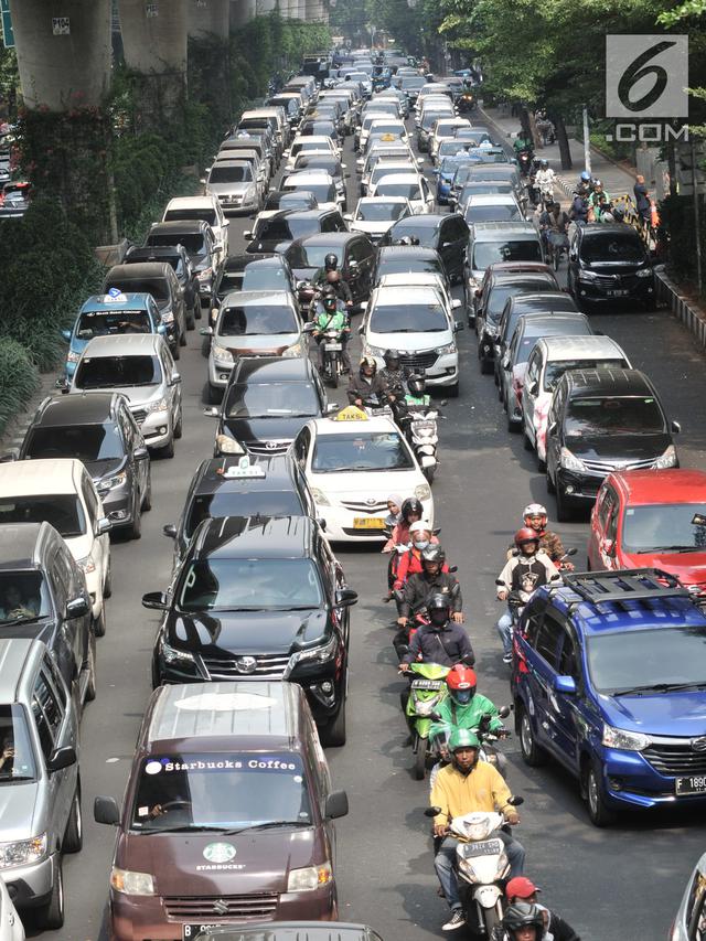 Kemacetan Panjang Akibat Demo Sopir GoCar