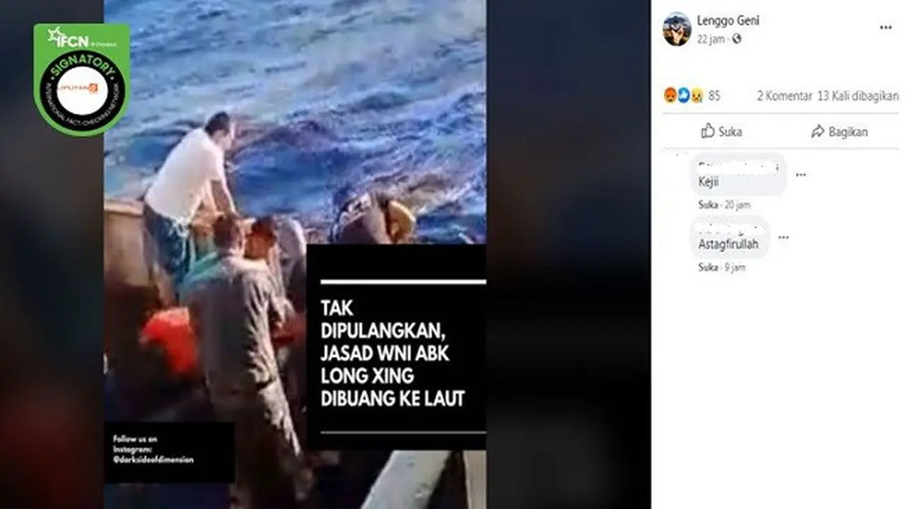 Gambar Tangkapan Layar Berita Tentang ABK Indonesia