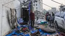 Israel juga kerap menuduh jurnalis Palestina di Gaza sebagai anggota Hamas. (BASHAR TALEB/AFP)
