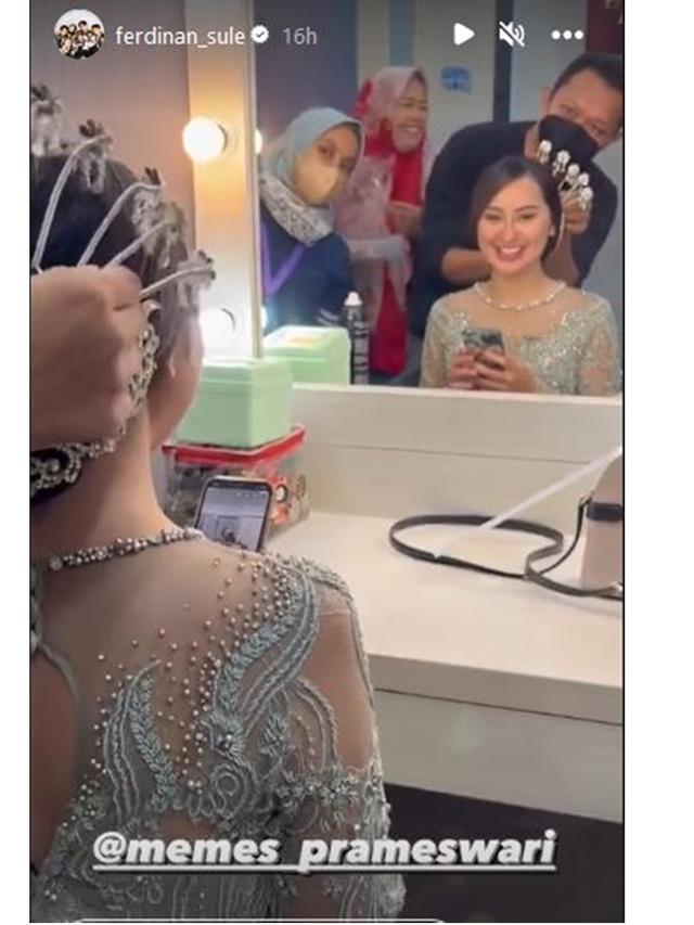 6 Potret Sule dan Memes Prameswari Pamer Pakai Baju Pengantin, Tampil Serasi