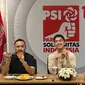 Ketua Umum (Ketum) Partai Solidaritas Indonesia (PSI) Kaesang Pangarep usai memimpin rapat perdana dengan Jajaran PSI di  Kantor DPP PSI, Jakarta Pusat, Selasa (26/9/2023). (Liputan6.com/Nanda Perdana Putra)