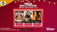 Live streaming mega Bollywood Indosiar spesial tahun baru 2021 dapat disaksikan melalui platform Vidio. (Sumber: Dok. Vidio)