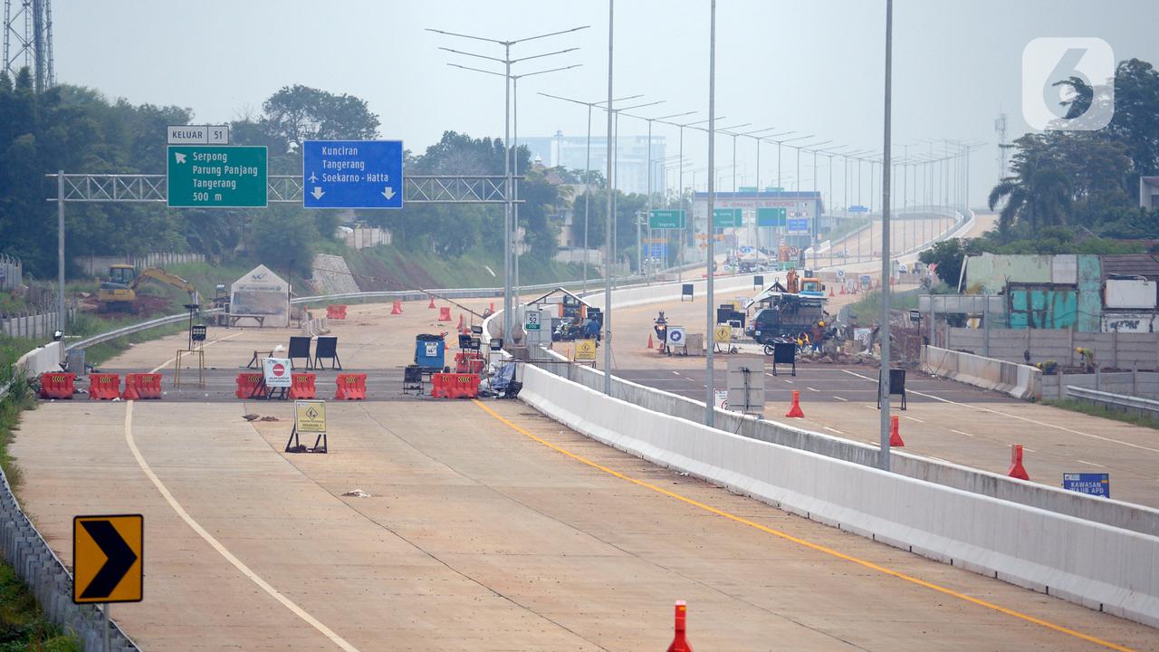 Menengok Pembangunan  Jalan Tol Serpong-Cinere yang Hampir Rampung