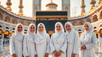 tips umroh untuk wanita ©Ilustrasi dibuat AI