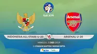 U-20 International Cup Bali 2019 - Indonesia All Stars U-20 Vs Arsenal U-20 (Bola.com/Adreanus Titus)
