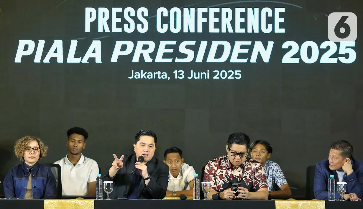 Turnamen Piala Presiden 2025 resmi akan digelar di Jakarta dan Bandung mulai 6 Juli 2025 mendatang. (Liputan6.com/Angga Yuniar)