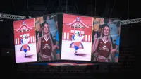 Hiburan-hiburan yang kerap digelar di NBA dihadirkan saat Piala Dunia FIBA 2023 berlangsung di Indonesia Arena, Jakarta. (Bola.com/Bagaskara Lazuardi)