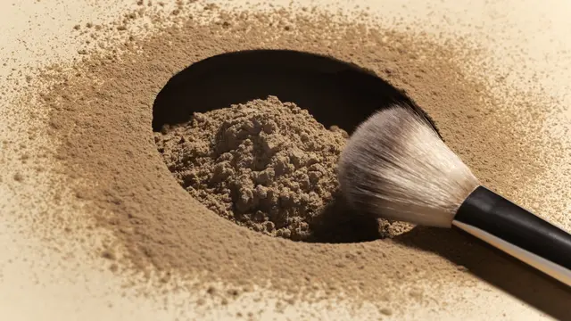 Ilustrasi contour powder disertai sebuah brush make up (Foto Dok: Freepik/freepik)