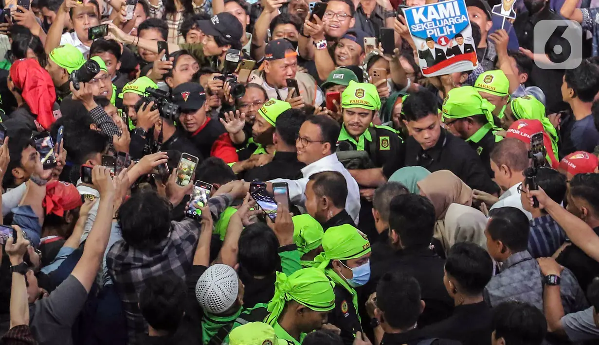 Anies menjawab pertanyaan para partisisipan. Pendukungnya berharap Anies bisa membawa perubahan (Liputan6.com/Angga Yuniar)