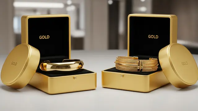 Gelang Emas Murni dan Gelang Emas Lapisan/ Ilustrasi Gambar Oleh AI