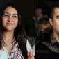 Ahmad Dhani dan Maia Estianty biasanya menunjukkan sikap dingin. Namun pada sidang anak bungsu mereka, Dul, Dhani dan Maia terlihat kompak.