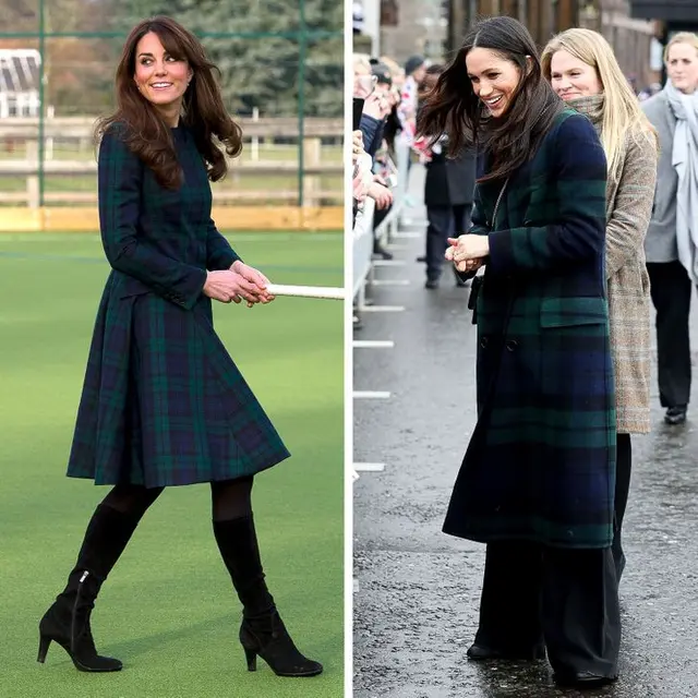 Sama-Sama Anggun, Ini 6 Potret Kate Middleton dan Meghan Markle Pakai Busana yang Mirip