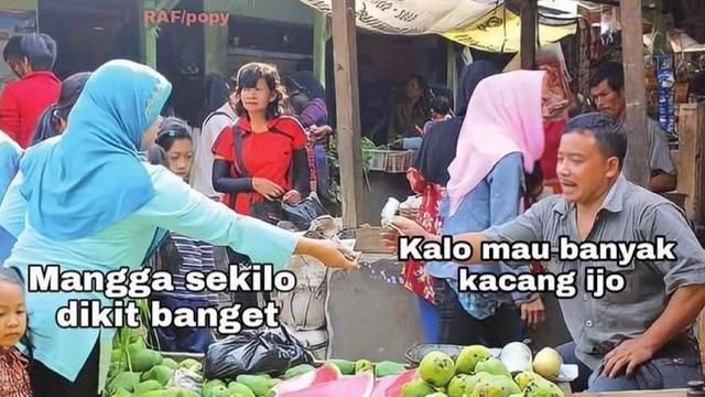 6 Meme Tanya Jawab di Pasar Ini Kelewat Absurd, Bikin Ngakak