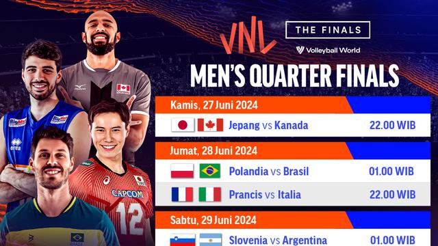 VNL Putra Perempat Final