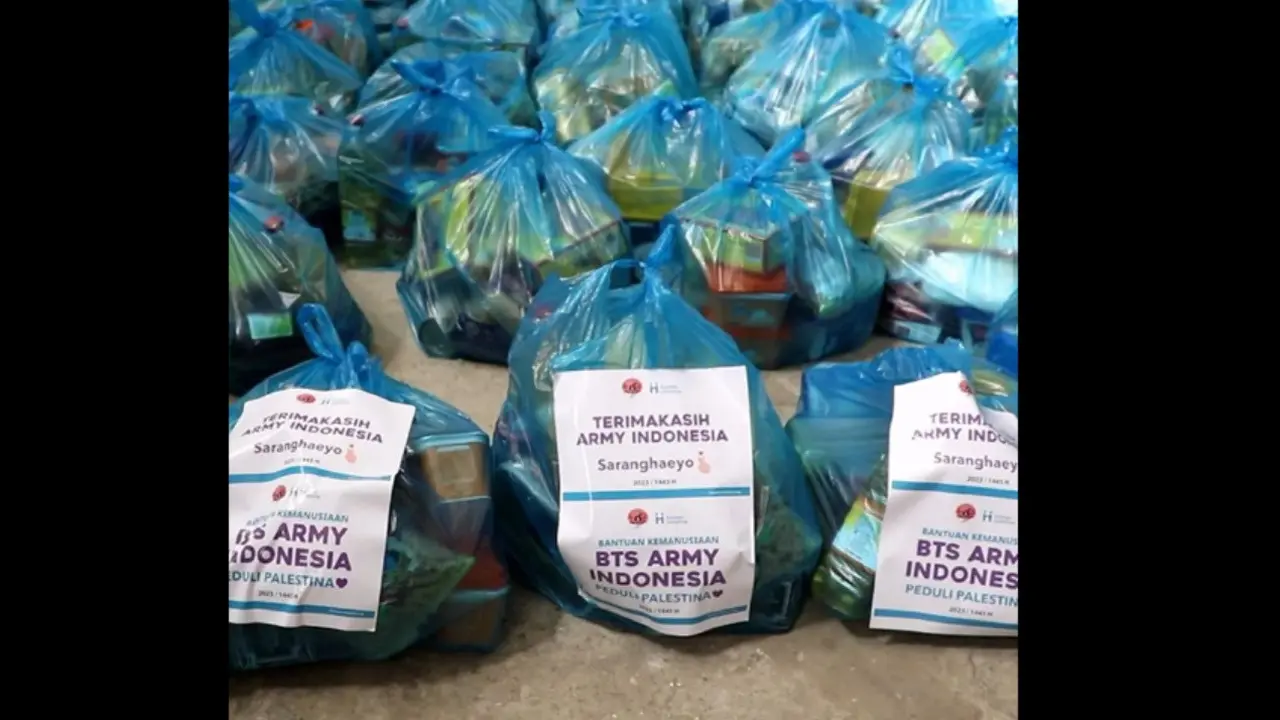 ARMY Indonesia Kabarkan Distribusi Bantuan Sembako untuk Warga Palestina Usai Galang Donasi Lebih dari Rp1 Miliar