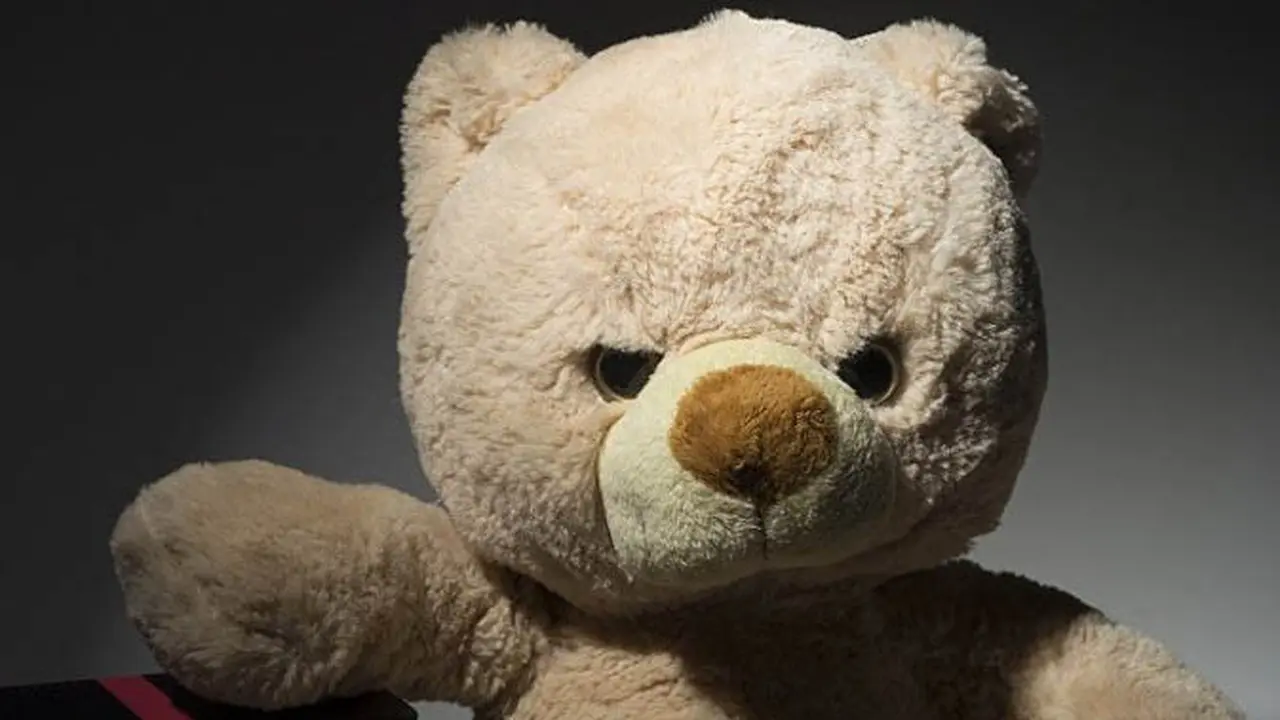Boneka beruang di retas
