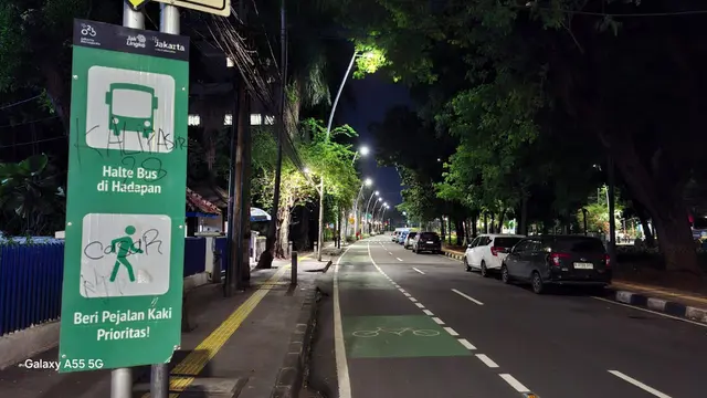 Hasil Nightography Samsung Galaxy A55 5G
