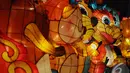 Lampion berbentuk tokoh kartun ikut meramaikan acara 'Jakarta Lantern Festival 2014' di Lapangan Banteng, Jakpus. Foto diambil pada Jumat (12/12/2014). (Liputan6.com/Andrian M Tunay) 