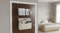 7 Ide Membuat Tempat Penyimpanan di Balik Pintu Kamar agar Barang Tak Lagi Berserakan