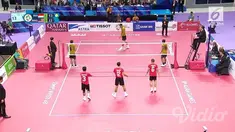 Sepak takraw beregu putra menyumbang medali perak Asian Games setelah dikalahkan Malaysia 1-2.