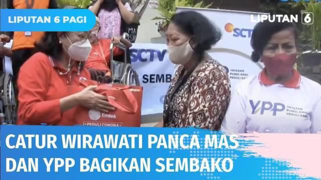 Bekerjasama dengan Catur Wirawati Panca Mas, YPP bagikan sembako ke Panti Sosial Werdha, Bandung. Tak hanya itu, para lansia menyambut haru kursi roda yang dibagikan oleh Catur Wirawati.
