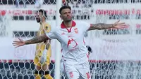 Striker Malut United, Tyronne del Pino. (Bola.com/Gatot Sumitro)