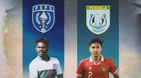 Ilustrasi - Barnabas Sobor (PSPS Riau) dan Ahmad Rusadi (Persela Lamongan) (Bola.com/Adreanus Titus)