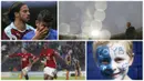 Foto terbaik Premier League pekan ketiga diwarnai aksi selebrasi striker Manchester United, Marcus Rashford dan juga tangan dari pemain Burnley, George Boyd, yang menusuk wajah bomber Chelsea, Diego Cosat. (Reuters)