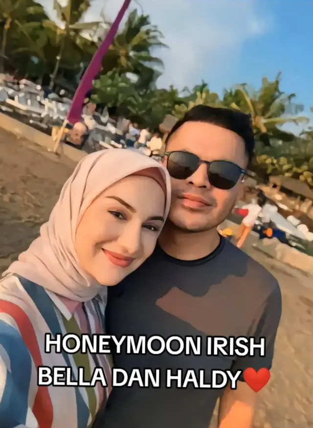 6 Momen bulan madu Irish Bella dan Haldy Sabri, ekspresi sumringahnya nular se-Indonesia