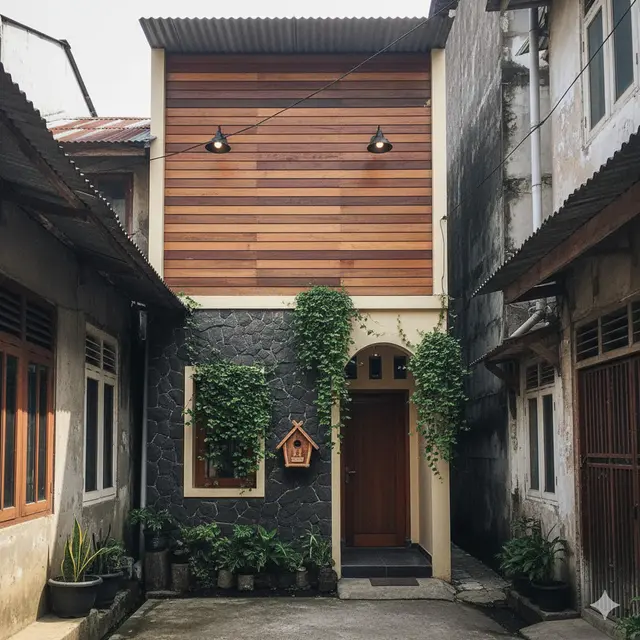 Desain Rumah Mungil 2 Lantai di Lahan Sempit.