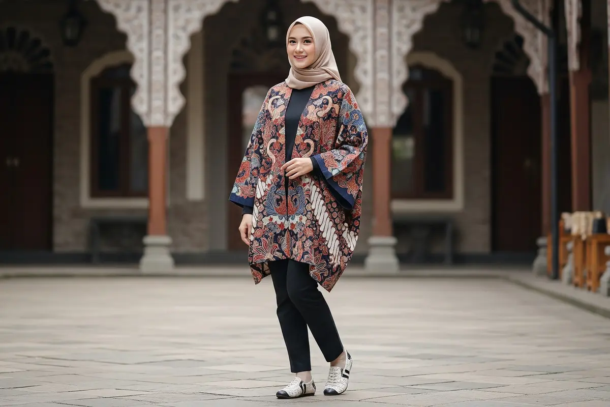 7 Model Atasan Batik Cardigan, Perpaduan Tradisional dan Modern yang Cocok untuk Berbagai Kesempatan