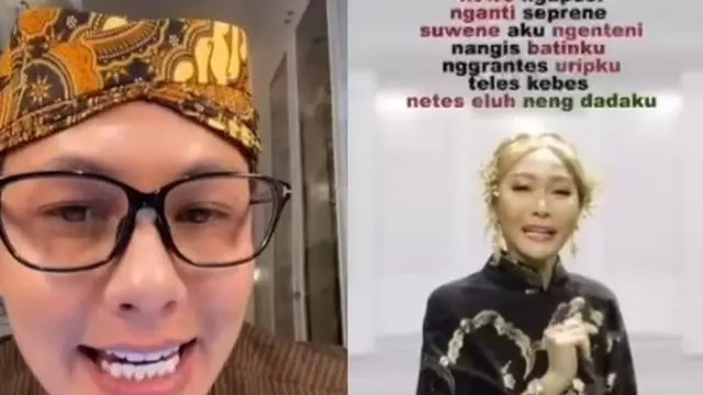Andhika Pratama menyanyikan lagu campur sari bersama Inul Daratista di TikTok (ist)